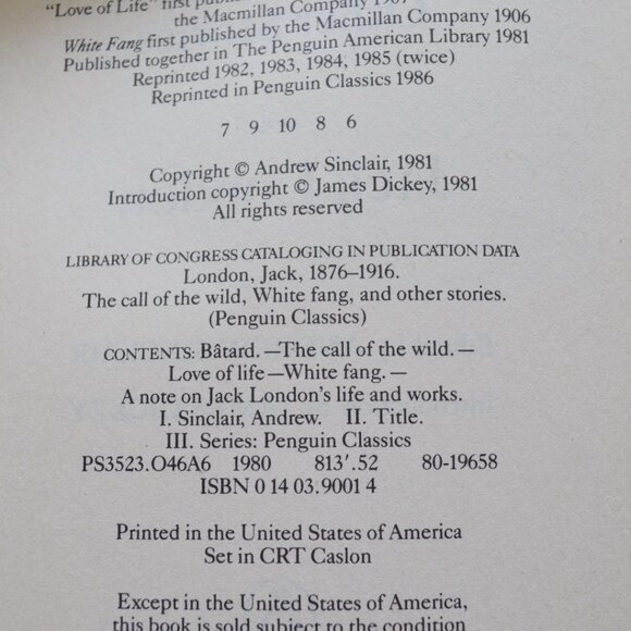 The Call of the Wild, White Fang and Other Stories  Jack London - Picture 3 of 3